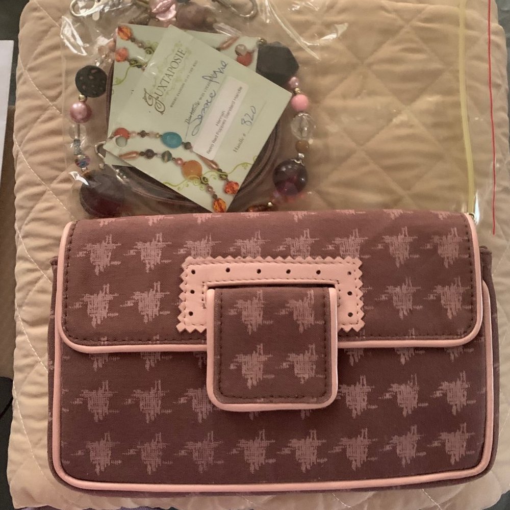 JUXTAPOSIE Handbag/Purse & Wallet Set, Interchangeable Straps Made in Uganda